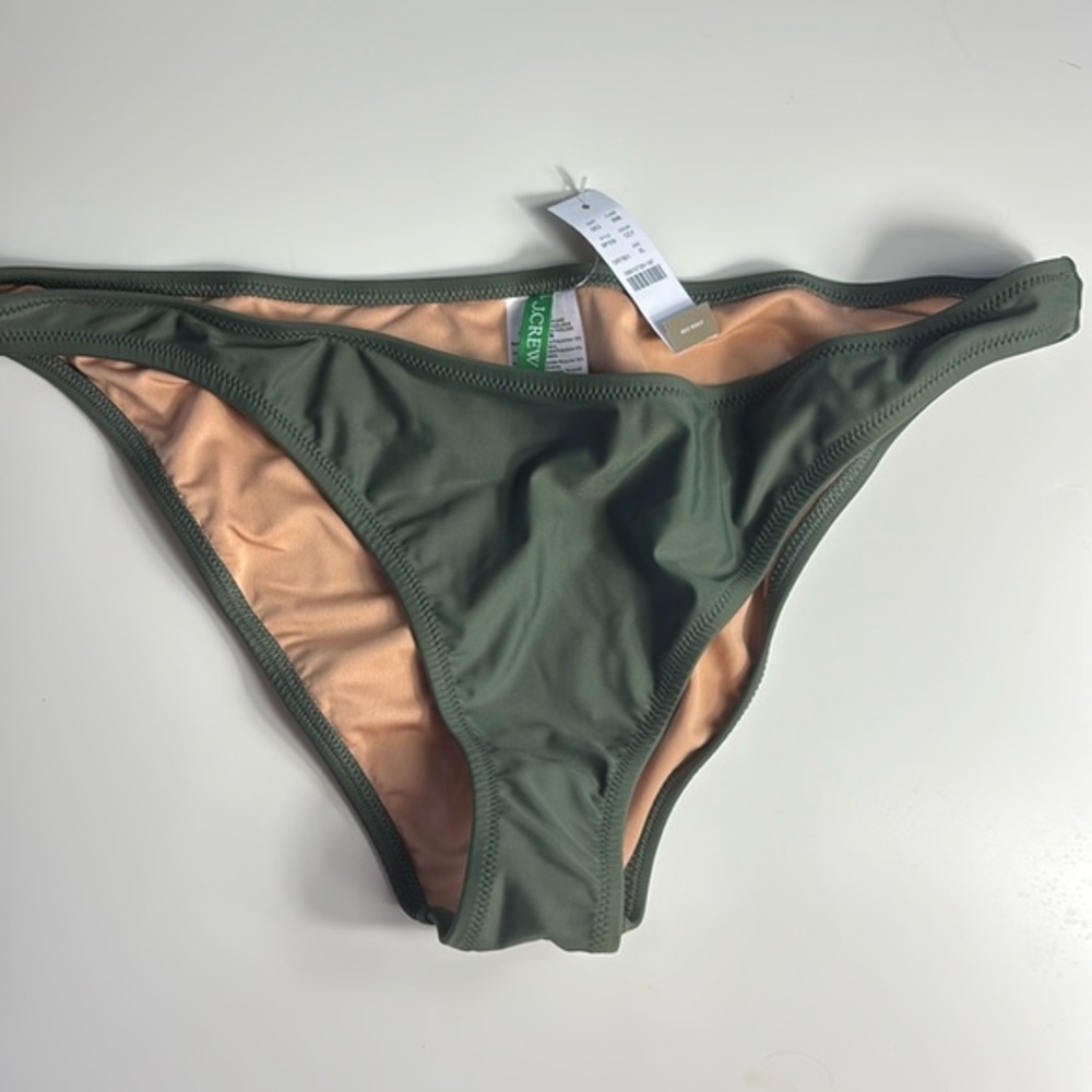 J. Crew Bikini Bottoms Green Size XL NWT